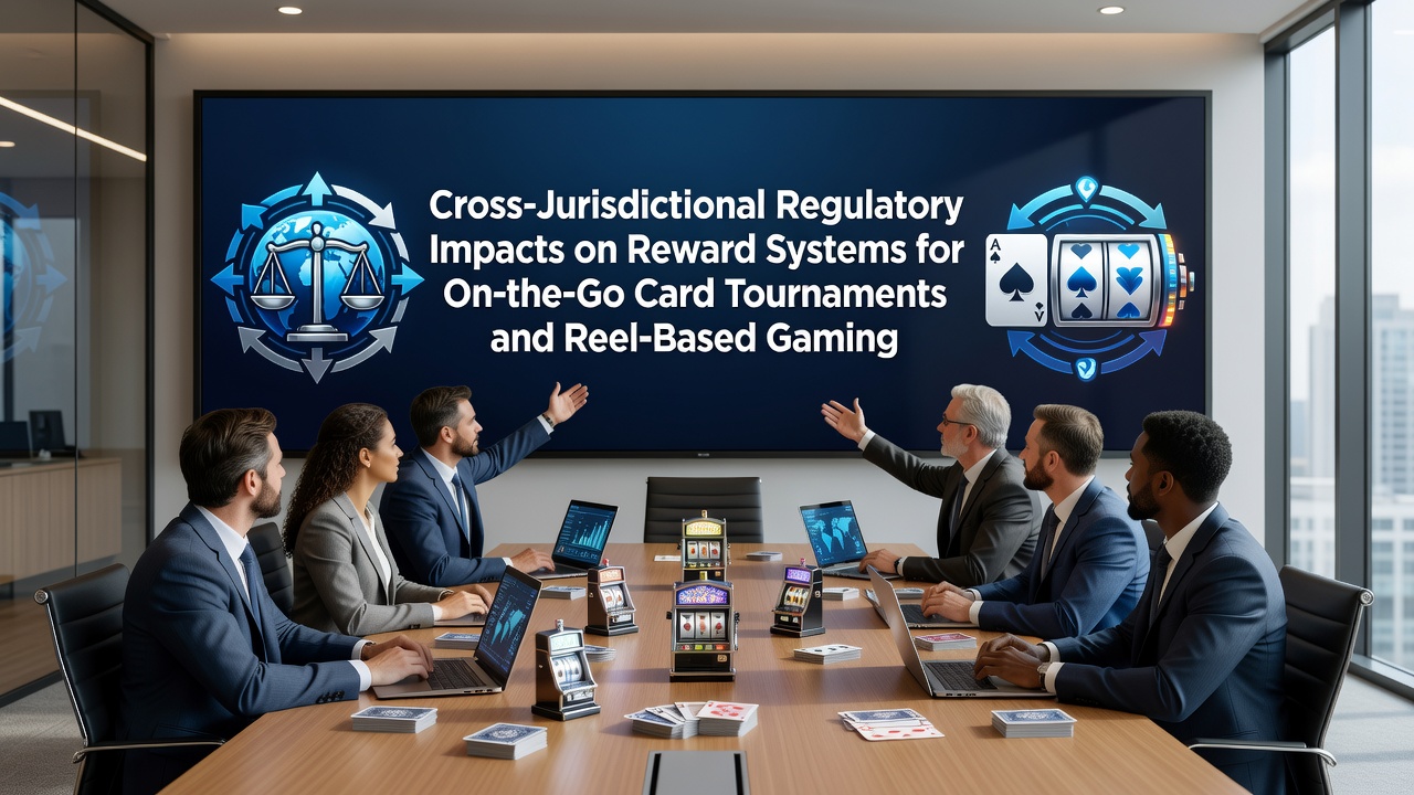 Mobile devices displaying varied reward interfaces under different regulations