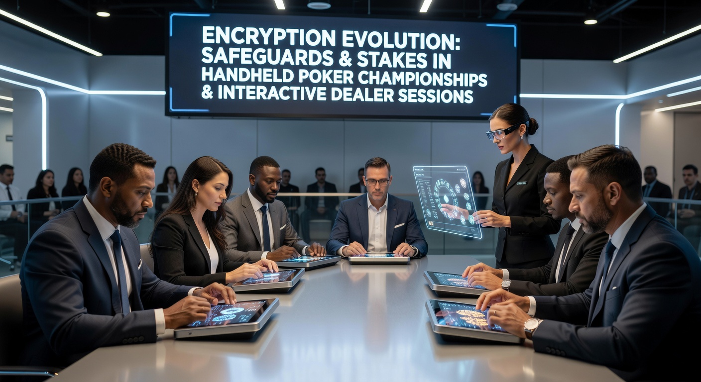 Interactive live dealer session on mobile device with security protocol indicators