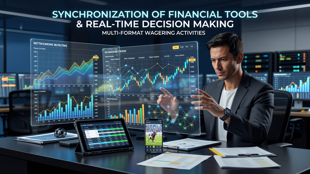Financial dashboard displaying synchronized payment tools and real-time wagering interfaces across sports, slots, and poker platforms