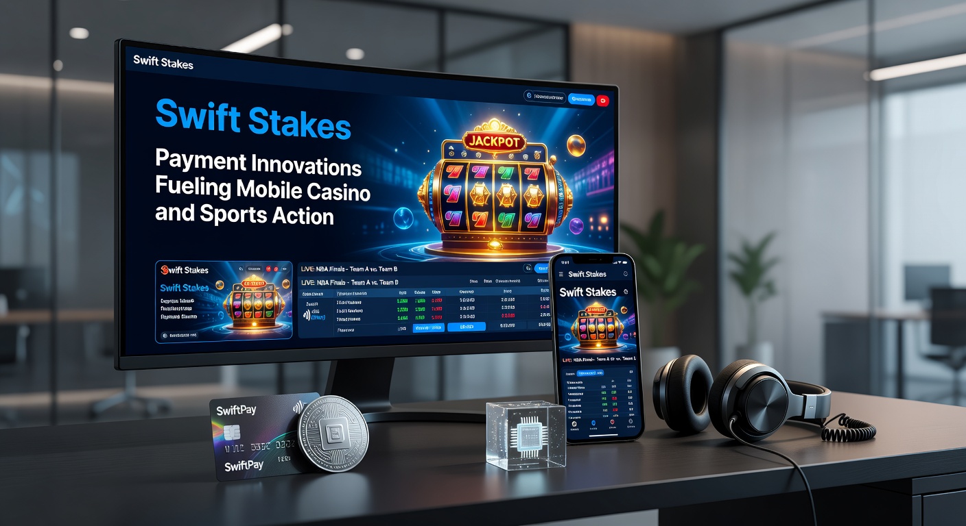 Dynamic graphic showing lightning-fast transactions on a mobile device during a live sports bet and casino spin